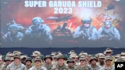美軍2023年8月參與在印尼舉行的 “超級嘉魯達之盾” 演習。 （美聯社）