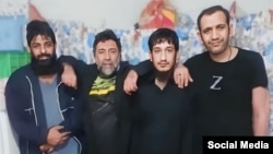 چهار زندانی بلوچ که به اعدام محکوم شده‌اند.
عکس: هه‌نگاو