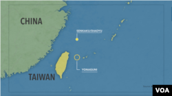 资料照片：日本与那国岛的地理位置。