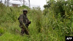 Soldado do M23 em Kibumba, leste da República Democrática do Congo, 23 dezembro 2022