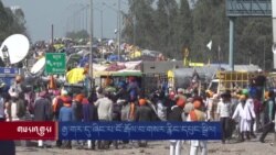 རྒྱ་གར་དུ་ཞིང་པ་ངོ་རྒོལ་བ་གསར་རྙིང་གི་དཔུང་སྡེབ།