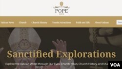 Sajt "Pope web" koji koristi domen nekadašnjeg sajta "Pope2You" koji je uspostavljen za vreme Pape Benedikta XVI