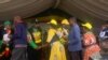 Mutungamiri weZanu PF, VaEmmerson Mnangagwa nemutevedzeri wavo, VaConstantino Chiwenga vachiziviswa kunhengo dzebato ravo kuMagunje