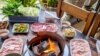 BBQ that served on wood stove.