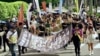 反送中五週年台港社運人士在台北遊行紀念 高唱《願榮光歸香港》