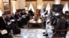 The Uzbek delegation, led by Foreign Minister Bakhtiyor Saidov, holds talks in Kabul with the Taliban leaders, March 12, 2024. (Uzbekistan MFA)