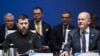 烏克蘭總統澤連斯基(Volodymyr Zelenskyy)和德國總理奧拉夫·肖爾茨(Olaf Scholz)於2024年6月11日在柏林舉行的烏克蘭復興會議上。