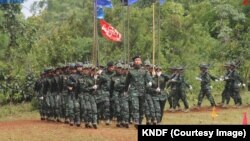 ကရင်နီတပ်မတော် KNDF ဗျူဟာ(၄)ရဲ့ "စည်းရိုး" Project မှ ရရှိလာသော လက်နက်များအပ်နှင်းပွဲ အခမ်းအနား (ဩဂုတ် ၂၅၊ ၂၀၂၃)