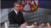 Predsednik Srbije Aleksandar Vučić prilikom gostovanja na Radio-televiziji Srbije, nekoliko dana nakon masovnog ubistva đaka u Osnovnoj školi "Vladislav Ribnikar" u Beogradu, 8. maja 2023. (Foto: JuTjub kanal RTS-a, skrinšot)