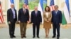FILE - A U.S. Congressional delegation meets with Uzbek leader Shavkat Mirziyoyev, center, in Tashkent, Uzbekistan, March 27, 2024. (President.uz photo)