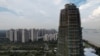 資料照：碧桂園在馬來西亞開發的一處公寓住宅樓建築工地。（2023年8月6日）