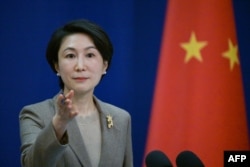 FILE - Juru bicara Kementerian Luar Negeri China, Mao Ning di Beijing, 15 Januari 2024. (Pedro Pardo / AFP)
