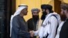 سفر سراج الدین حقانی، سرپرست وزارت داخله طالبان حین احوالپرسی با شیخ محمد بن زاید بن سلطان آل نهیان، امیر امارات متحدهٔ عرب در شهر ابو ظبی