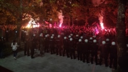 Podgorica: Protest zbog izbora Andrije Mandića na funkciju predsjednika skupštine CG