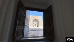 FILE - Samarkand, Uzbekistan's ancient city, regularly hosts regional and international events, July 29, 2023.