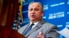 FILE - U.S. Navy Secretary Carlos Del Toro speaks in Washington, Feb. 21, 2023. During a meeting in Miami, Florida, on March 1, 2023, he reaffirmed the United States' commitment to Caribbean nations in their fight against what he called the "existential threat" of climate change.