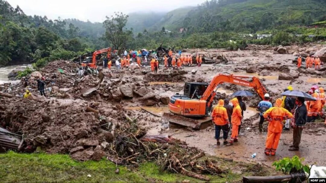 အိန္ဒိယနိုင်ငံ ကယ်ရယ်လာပြည်နယ် မြေပြိုမှုအတွင်း သေဆုံးထိခိုက်များပြား (ဇူလိုင် ၃၀၊ ၂၀၂၄)

