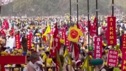 རྒྱ་གར་གྱི་ཞིང་པ་ཚོས་མོ་དྷི་གཞུང་ལ་ངོ་རྒོལ་ཤུགས་ཆེར་གཏང་རྒྱུ།