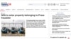 The homepage of South African news website News 24, which has filed a complaint against another media company it accuses of trying to discredit reporters who investigated its owner's business practices. 