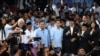 Debat Pertama Capres 2024 oleh KPU RI menghadirkan ketiga calon presiden yakni Ganjar Pranowo, Prabowo Subianto dan Anies Baswedan Selasa (12/12) di Jakarta. (foto: ilustrasi/VOA-Indra Yoga) 