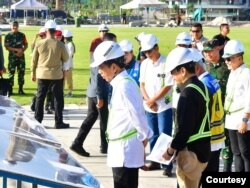 Presiden Jokowi memastikan Persiapan Upacara HUT RI 17 Agustus 2024 berjalan dengan lancar. (Biro Setpres)