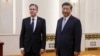 中国领导人习近平在北京人大会堂会晤到访的美国国务卿布林肯。（2023年6月19日）