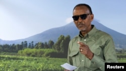 Mokonzi ya Rwanda Paul Kagame na ] Kigali, 15 sanza ya sambo 2024. 
