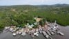 Desa Monggak di Pulau Rempang, 18 September 2023.(Bay ISMOYO / AFP)