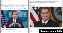 Captura de publicaciones en X.