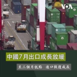 中國7月出口成長放緩 至三個月低點 進口恢復成長