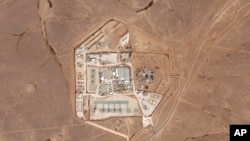 แฟ้มภาพ - ภาพถ่ายดาวเทียมจาก Planet Labs PBC แสดงให้เห็นฐานทัพที่มีชื่อว่า Tower 22 ทางตะวันออกเฉียงเหนือของจอร์แดน ที่บันทึกไว้เมื่อ 12 ต.ค. 2566