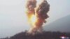 A view shows a missile fired by the North Korean military at an undisclosed location in this image released by North Korea's Central News Agency (KCNA) on March 20, 2023. (KCNA via REUTERS) 