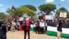 Zvizvawrz zveZimbabwe nePalestine zvichiratidzira muHarare.