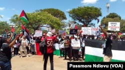 Zvizvawrz zveZimbabwe nePalestine zvichiratidzira muHarare.