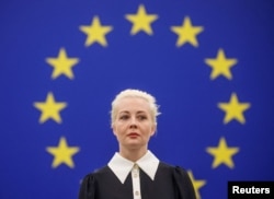 Julija Navalna u Evropskom parlamentu (Foto: Reuters/Johanna Geron)