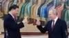 资料照片：俄罗斯总统普京和中国国家主席习近平在莫斯科克里姆林宫共同出席招待会。（2023年3月21日）