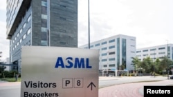 資料照：荷蘭半導體設備生產商阿斯麥（ASML）總部外景。 (2018年8月30日)