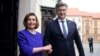 Predsedavajuća Predstavničkog doma Nensi Pelosi i hrvatski premijer Andrej Plenković u Zagrebu, 24. oktobra 2022.