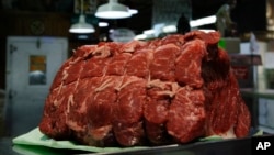 FILE- A beef chuck roast is displayed in Philadelphia, April 13, 2007. 