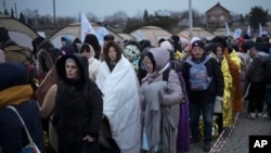 Izbeglice iz Ukrajine na graničnom prelazu Medika u Poljskoj, 7. marta 2022. 