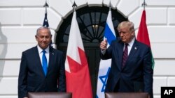 دونالد ترامپ، رئیس‌جمهوری آمریکا، و بنیامین نتانیاهو، نخست‌وزیر اسرائیل