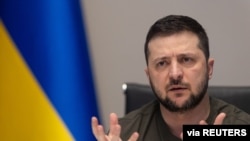 Predsednik Ukrajine Volodimir Zelenski (Ukrainian Presidential Press Service/Handout via REUTERS)