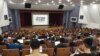 陳偉霖2021年於南台灣台南市的國立成功大學演講，分享他獨特的人生經歷和生死觀。（照片提供：陳偉霖）