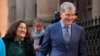 FILE - Steve Johnson, right, and his wife Rosemarie arrive at the Supreme Court in Sydney, May 2, 2022, for a sentencing hearing in the murder of Scott Johnson, Steve's brother. 