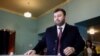 UKRAINE -- Acting leader of separatist Donetsk region Denis Pushilin casts his ballot at a polling station during rebel elections in Donetsk, November 11, 2018