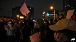 Virus Outbreak China Protest