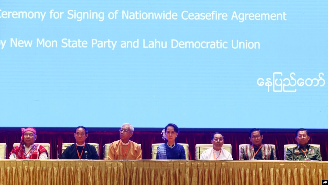 မွန်ပြည်သစ်နဲ့ လားဟူဒီမိုကရက်တစ်အစည်းအရုံး အပစ်ရပ်လက်မှတ်ရေးထိုးပွဲ 