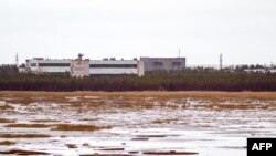 RUSSIA -- Buildings at a military base in the small town of Nyonoska in Arkhangelsk region, November 9, 2011