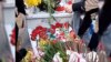 مراسم چهلم آیلار حقی در گورستان «وادی رحمت» تبریز