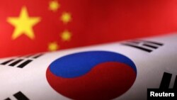 中國與南韓國旗圖示